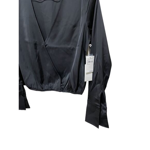 GOOD‎ AMERICAN SATIN WRAP TOP Size Small New with Tags - Picture 12 of 12